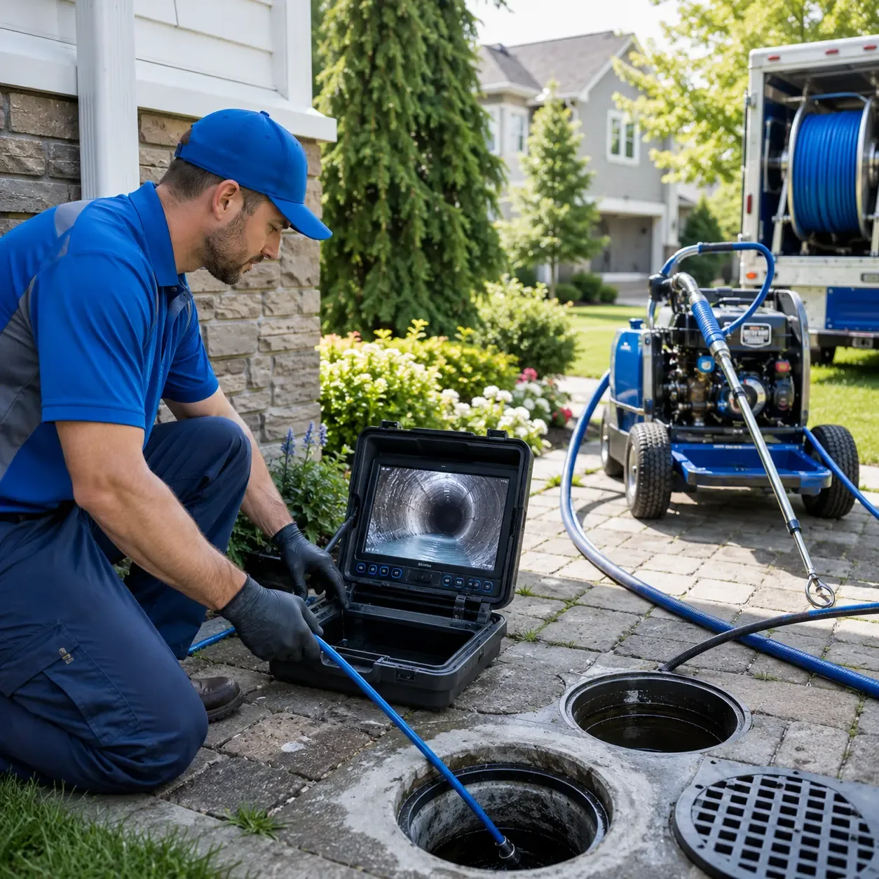 Outdoor drain cleaning professionals serving Hamptonville, NC